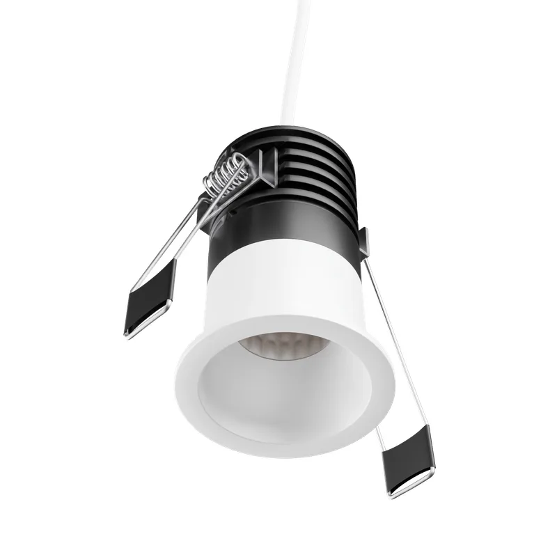 Spot de Embutir Redondo 4W LED 3000K Luz Amarela Bivolt Branco Antiofuscante AY189745 Revo Ayla