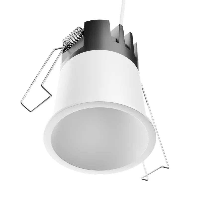 Spot de Embutir Redondo 12W LED 3000K Luz Amarela Bivolt Branco Antiofuscante AY189749 Revo Ayla