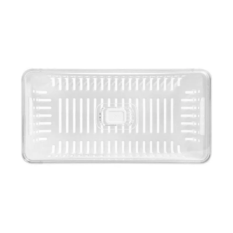 Organizador com tampa e cesto clear 5 l home style