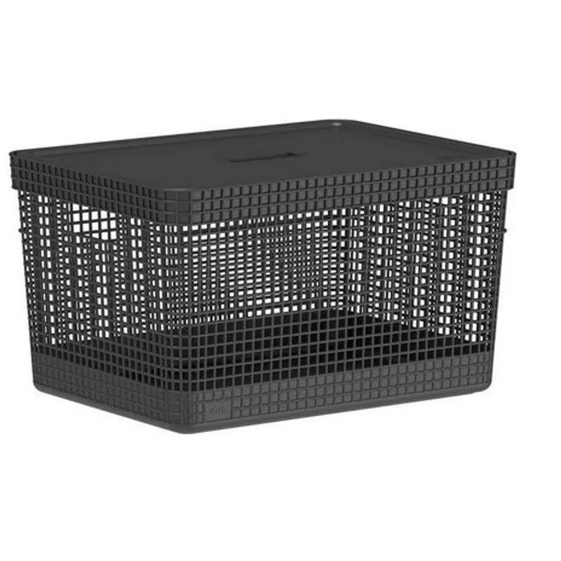 Cesto Grid 20l Preto Fechado - Ou