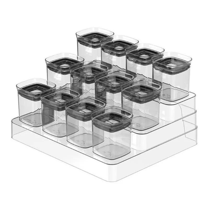 Porta-Mantimentos de Plástico Hermético Retangular 150ml Ou Block