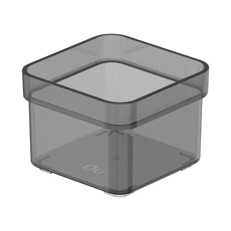 Organizador de cajón Clear 7.5x7.5x5.6 cm fume transparente