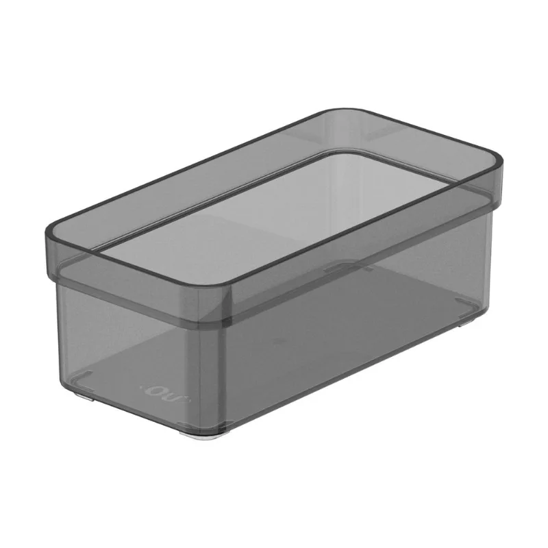 Organizador de cajón Clear 15x7.5x5.6 fume transparente