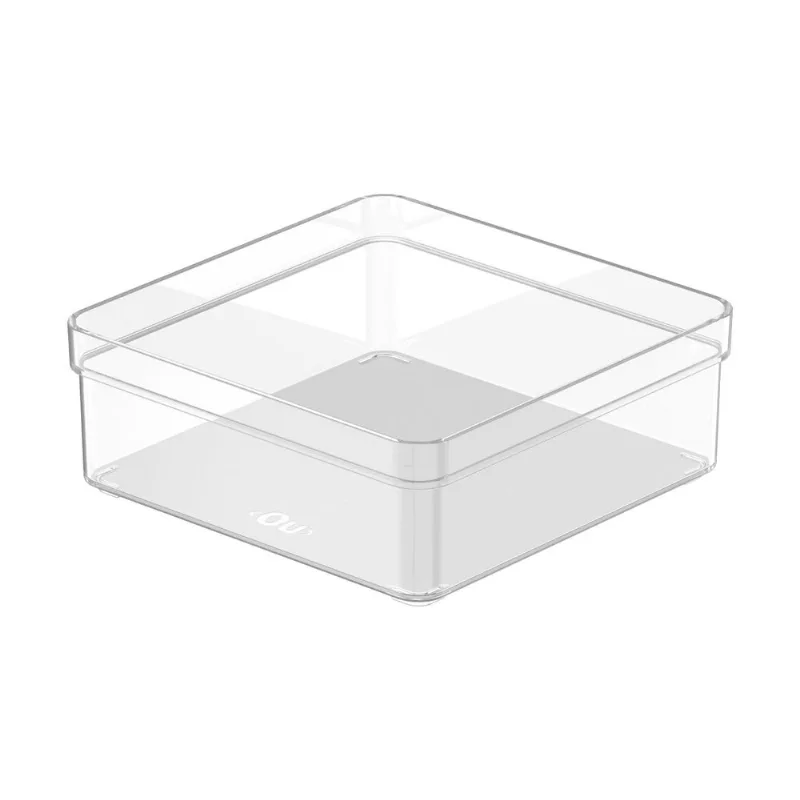 Organizador de cajón Clear 15x15x5.6 cm transparente