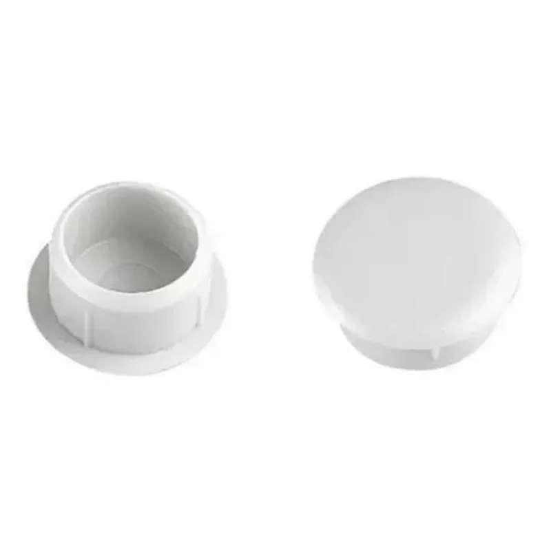 Tapa Furo Plástico 08Mm Branco Pcte C/100Pçs