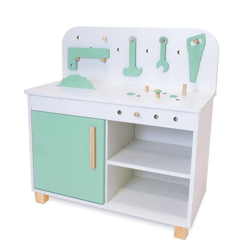 Bancada De Ferramentas Oficina Infantil - Verde Claro