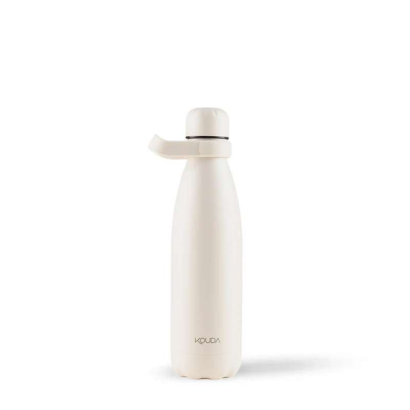 Garrafa Térmica Kouda Grey - 500ml - Off White - KOUDA