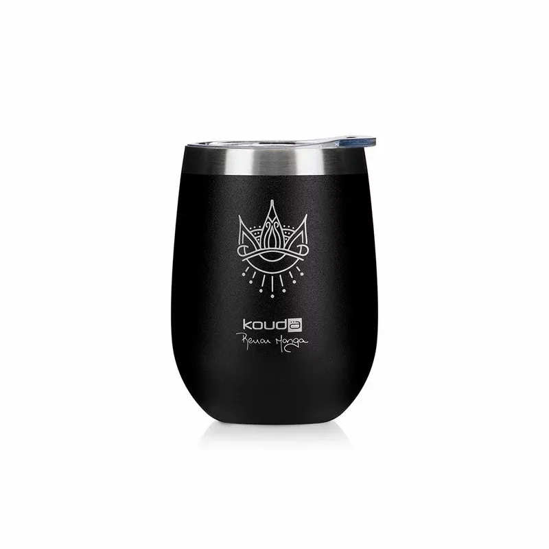 Copo Térmico Kouda 360ml - Renan Manga - Ivo - Preto