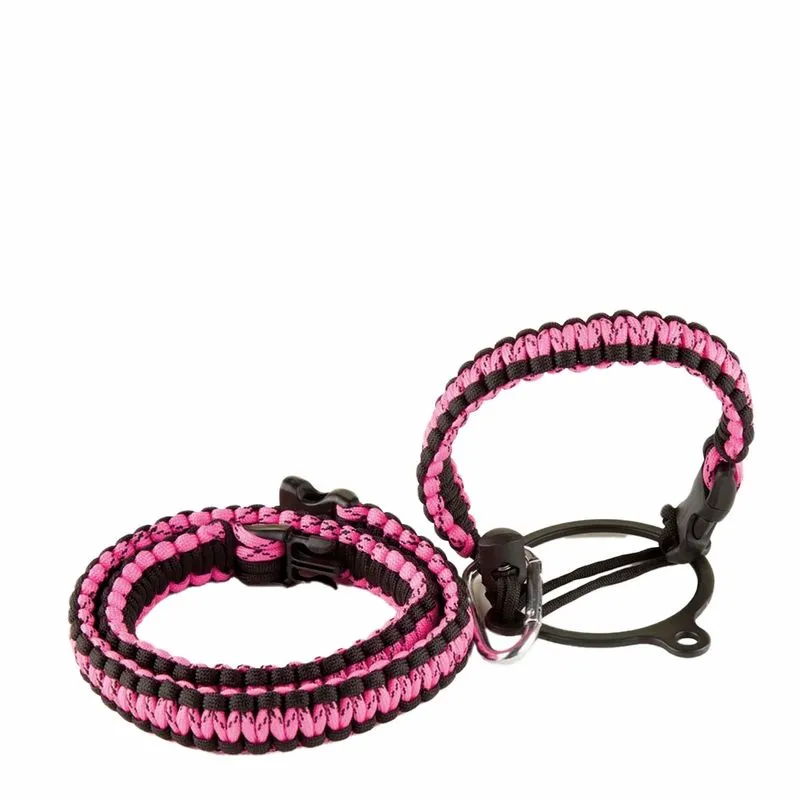 Alça Longa Para Garrafa Kouda Ladakh 2 Em 1 Rosa E Preta