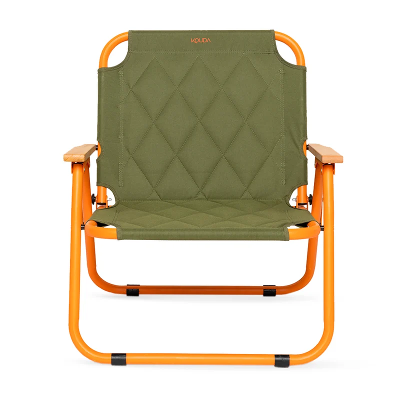 Cadeira de Camping Kouda Osla - Verde E Laranja - KOUDA