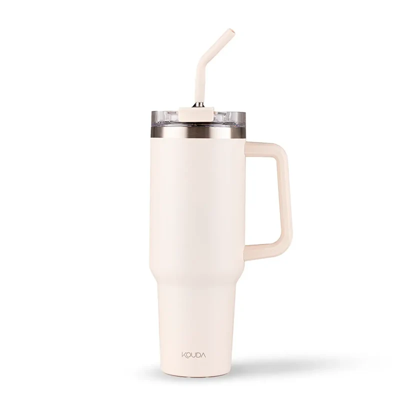 Caneca Térmica Kouda Vik - 1200ml - Off White - KOUDA