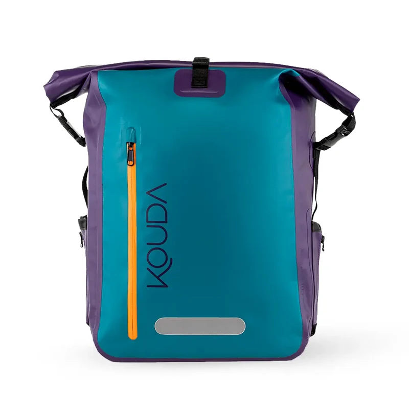 Mochila Estanque Kouda Moz - 33 litros - Turquesa E Roxo - KOUDA
