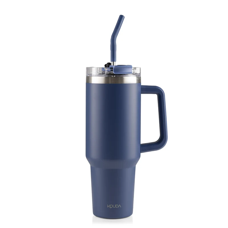 Caneca Térmica Kouda Vik - 1200ml - Azul Marinho - KOUDA