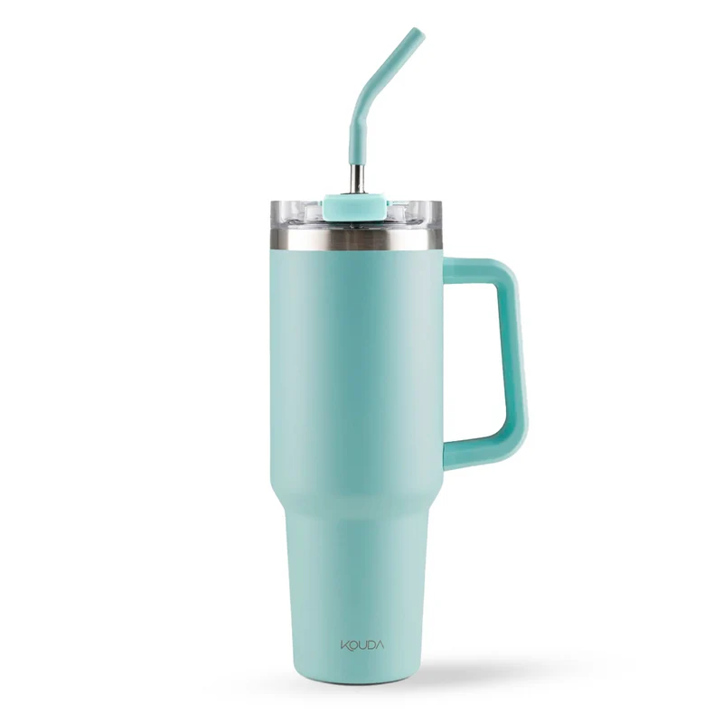 Caneca Térmica Kouda Vik - 1200ml - Verde Água - KOUDA