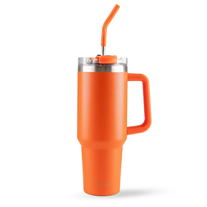 Caneca Térmica Kouda Vik - 1200ml - Laranja - KOUDA