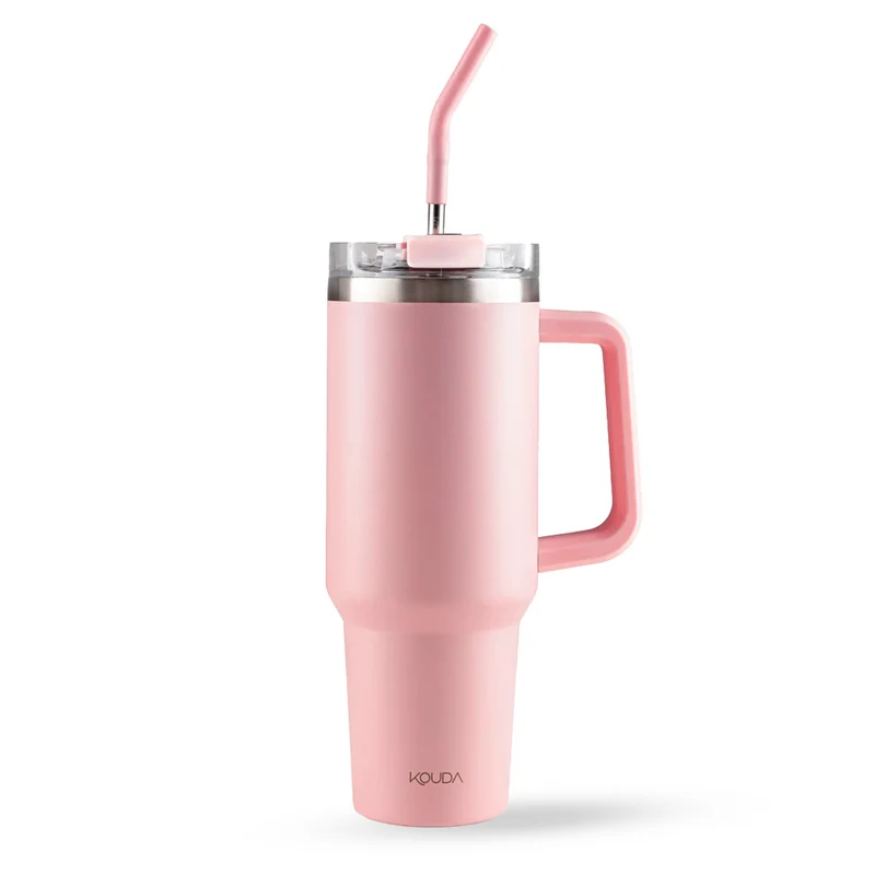 Caneca Térmica Kouda Vik - 1200ml - Rosa Claro - KOUDA