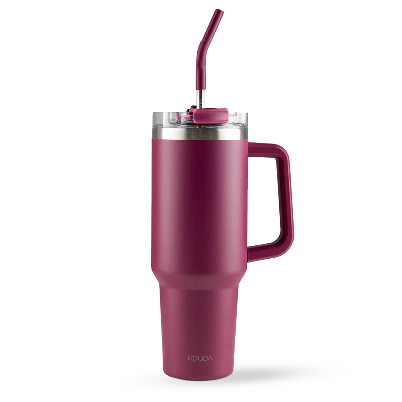 Caneca Térmica Kouda Vik - 1200ml - Marsala - KOUDA