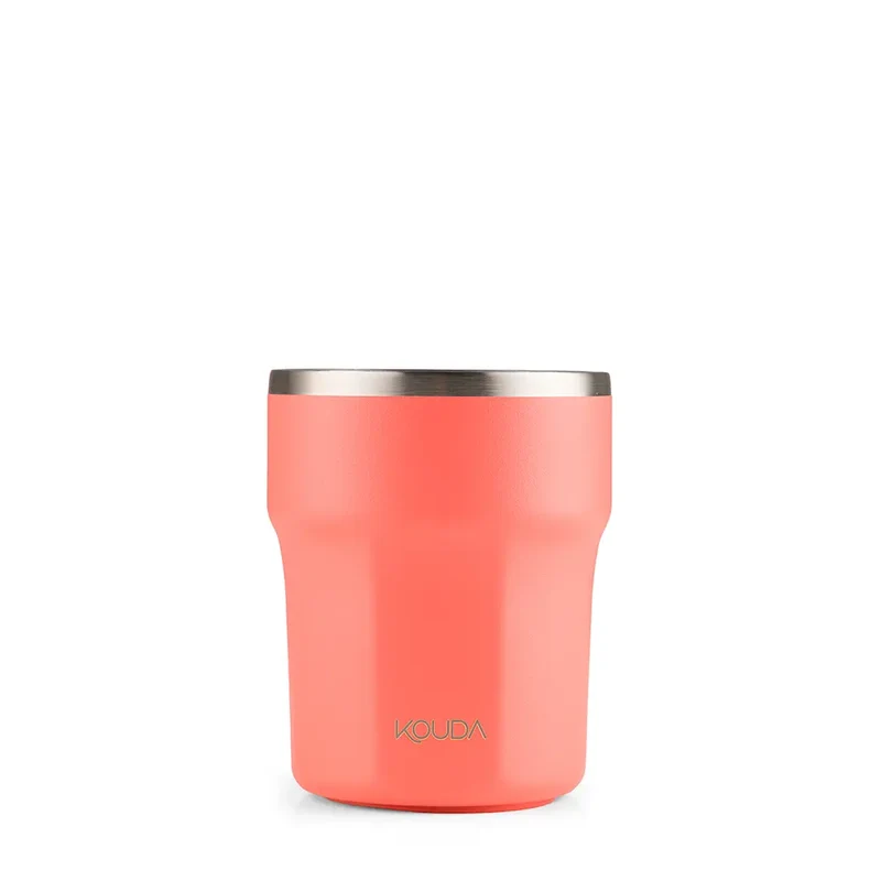 Copo Térmico Kouda Egeu - 270ml - Coral - KOUDA