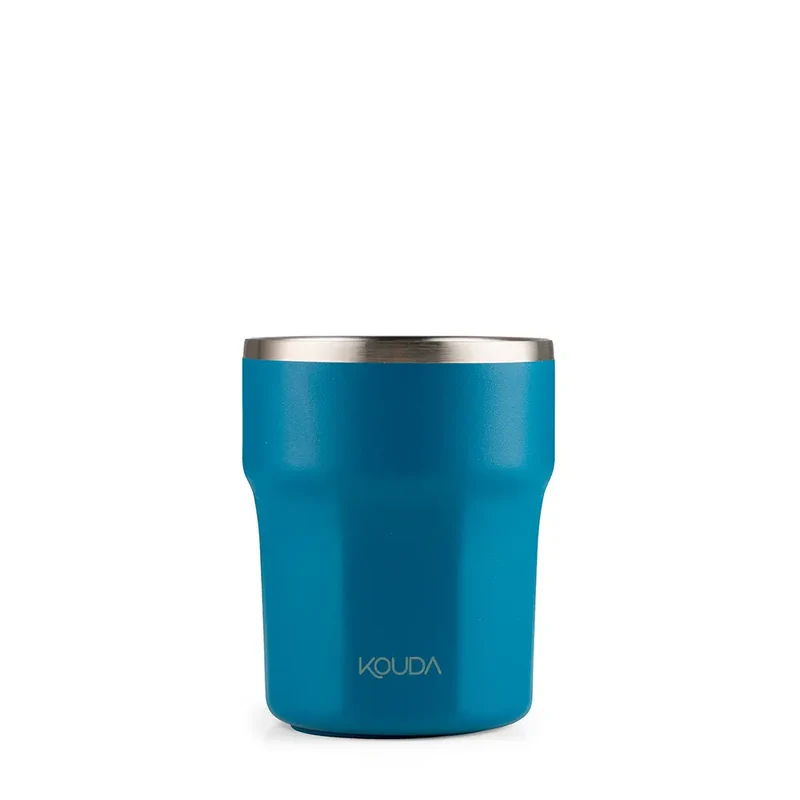 Copo Térmico Kouda Egeu - 270ml - Azul Petróleo - KOUDA