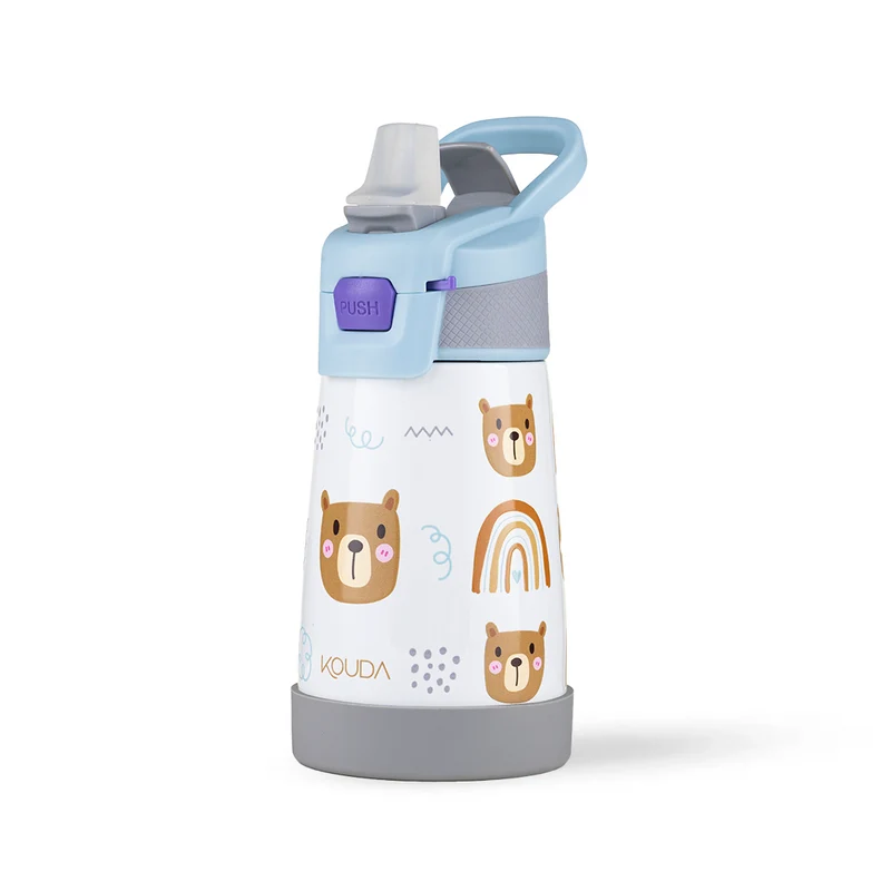 Garrafa Térmica Kouda Oka Kids – 350ml - Urso - KOUDA