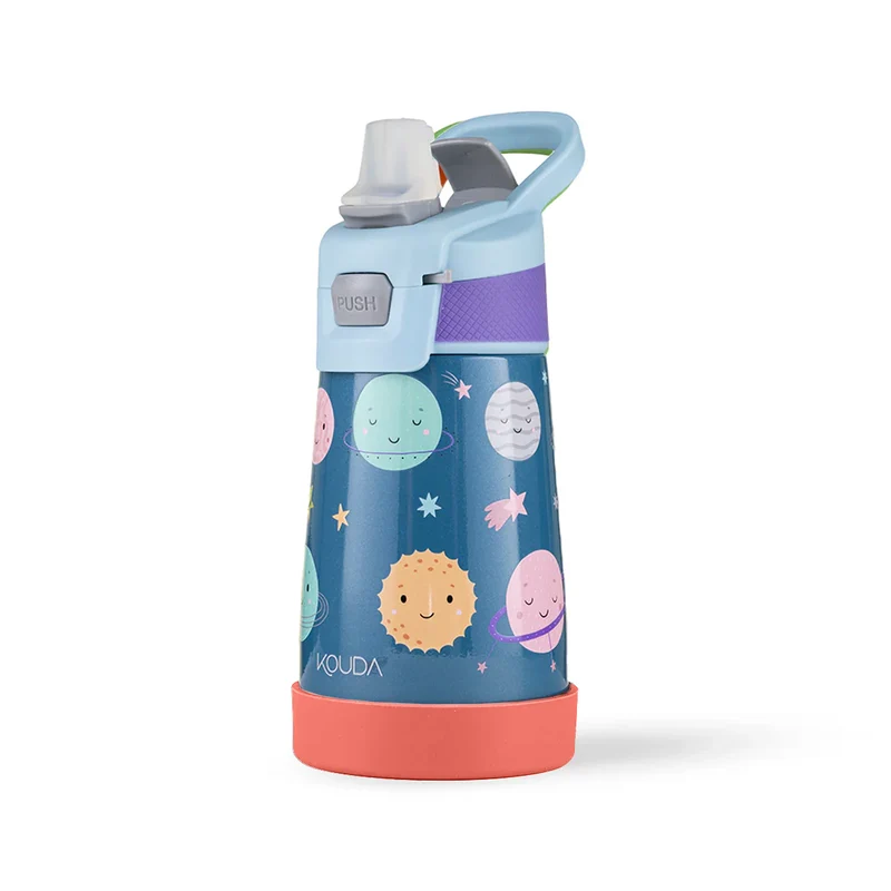 Garrafa Térmica Kouda Oka Kids – 350ml - Planetas - KOUDA