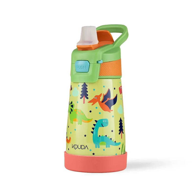 Garrafa Térmica Kouda Oka Kids – 350ml - Dinossauros - KOUDA