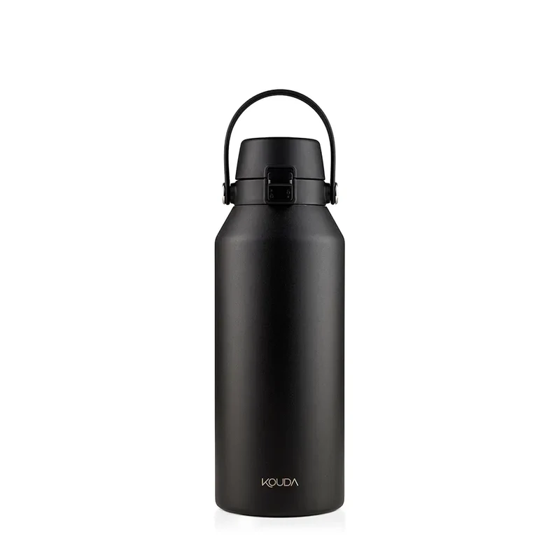 Garrafa Térmica Kouda Vega - 1 Litro - Preto - KOUDA