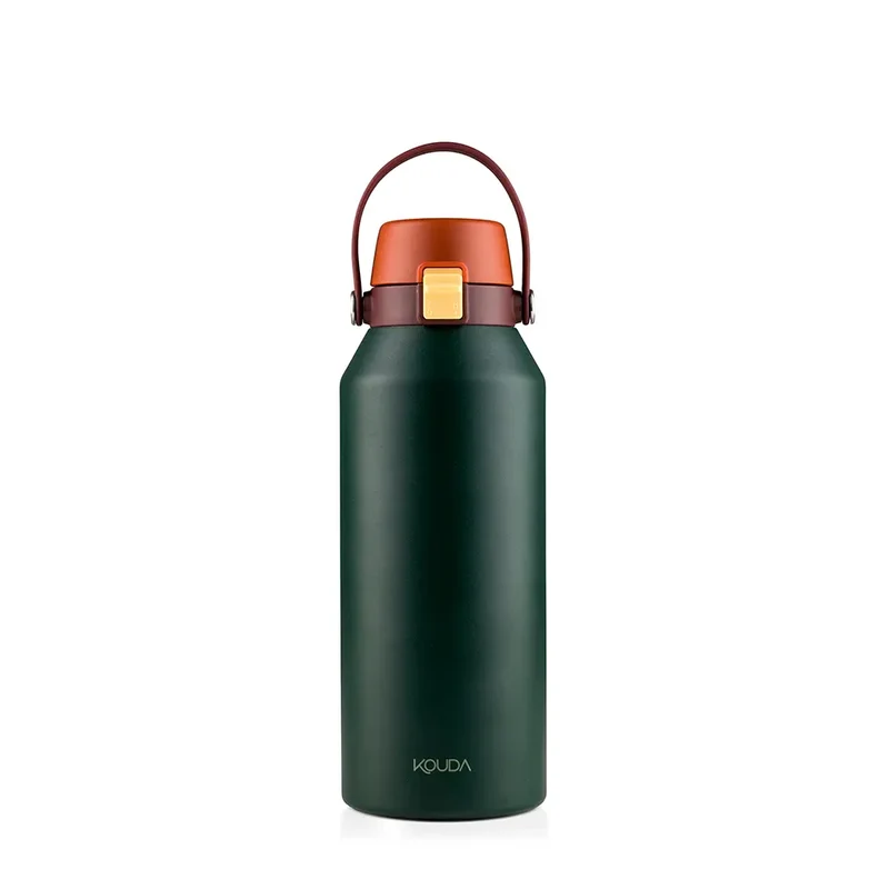 Garrafa Térmica Kouda Vega - 1 Litro - Verde Escuro - KOUDA