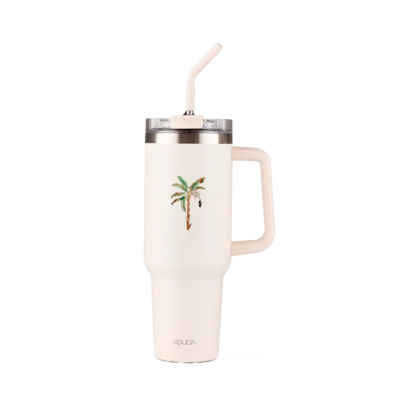 Caneca Kouda Vik 1200ml - Bananeira - Clara Calmon - Off White - KOUDA