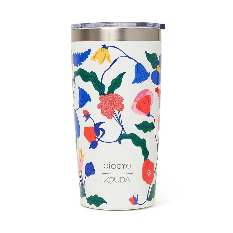 Copo Cicero + Kouda Don 500ml 10379 Branca Doce Florada - KOUDA