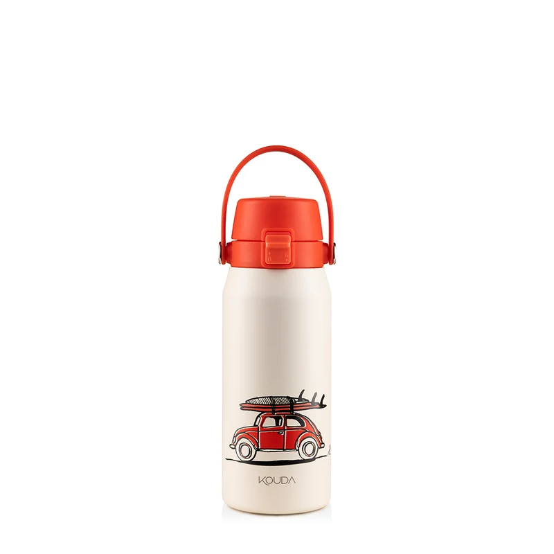 Garrafa Térmica Kouda Vega 500ml - Surfer Beetle - R. Casado - Off White - KOUDA