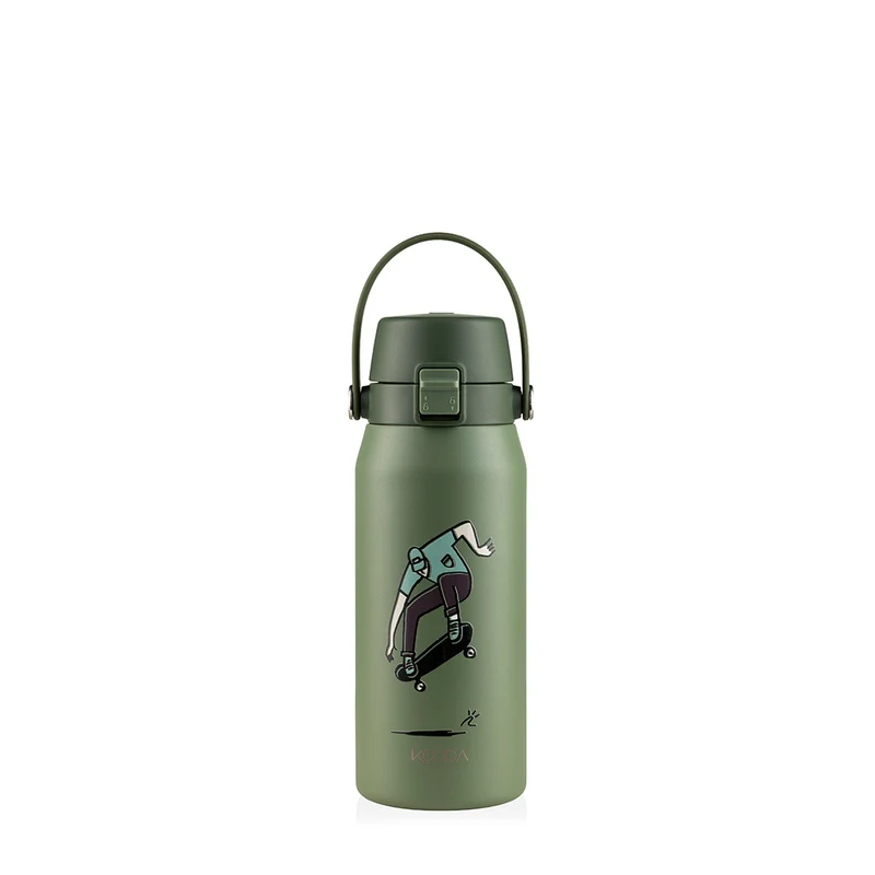 Garrafa Térmica Kouda Vega 500ml - Trick - R Casado - Verde Sálvia - KOUDA