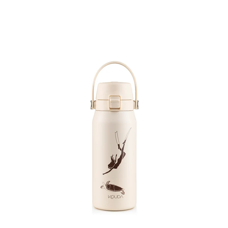 Garrafa Térmica Kouda Vega 500ml - Turtle Dive - Sanne - Off White - KOUDA