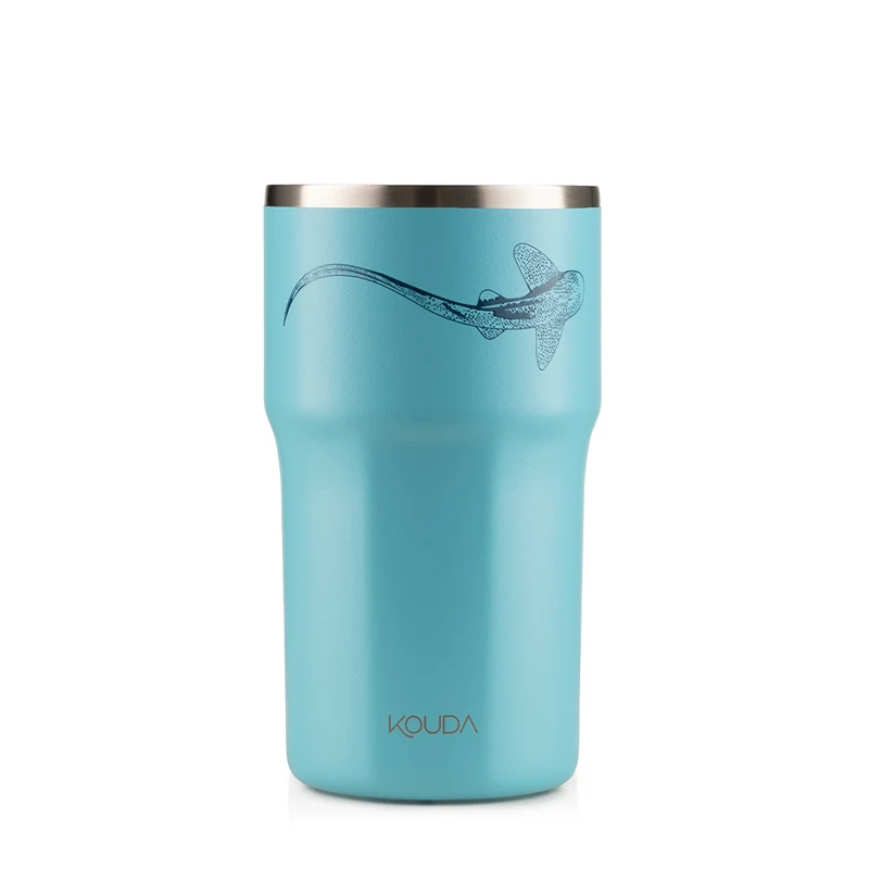 Copo Térmico Kouda Egeu - 430ml - Shark Dive - Sanne - Acqua - KOUDA