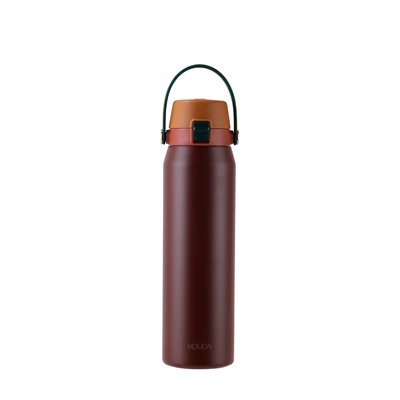 Garrafa Térmica Kouda Vega - 700ml - Marrom - KOUDA