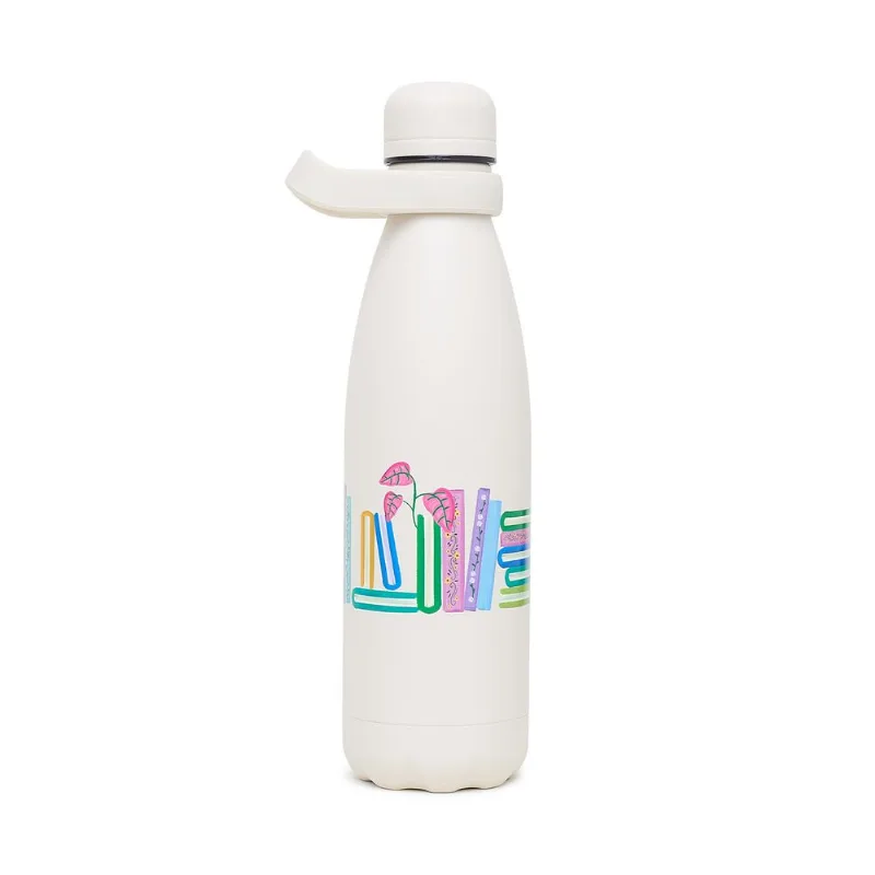 Garrafa Cicero + Kouda Grey 500ml 10384 Off White Quintal Literário Livraria - KOUDA