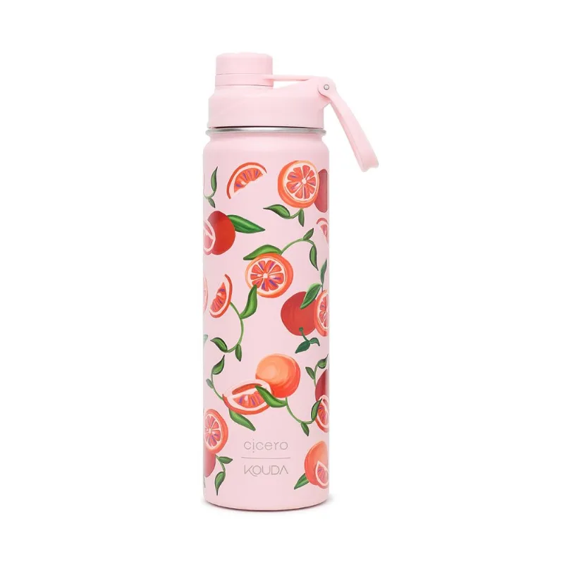 Garrafa Cicero + Kouda Ladakh 660ml 10368 Rosa Claro Frutare Pomelo - KOUDA