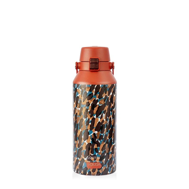 Garrafa Térmica Kouda Vega - 1 Litro - Lolitta - Terracota - KOUDA