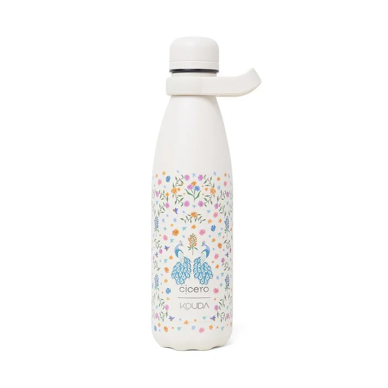 Garrafa Cicero + Kouda Grey 500ml Relicário Realeza Off White Garrafa Cicero + Kouda Grey 500ml 10384 Off White Relicário Realeza Off White - KOUDA
