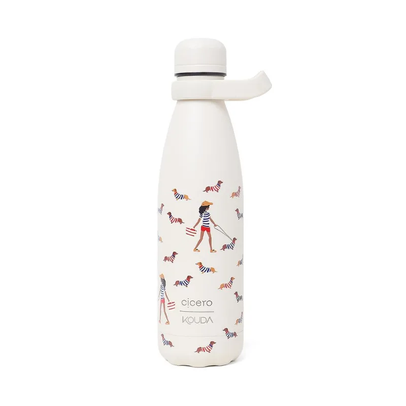 Garrafa Cicero + Kouda Grey 500ml 10384 Off White Petit Passeio