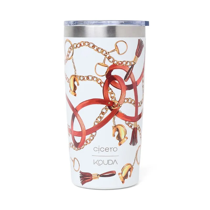 Copo Cicero + Kouda Don 500ml Haras Selaria Off White Copo Cicero + Kouda Don 500ml Branca Haras Selaria Off White
