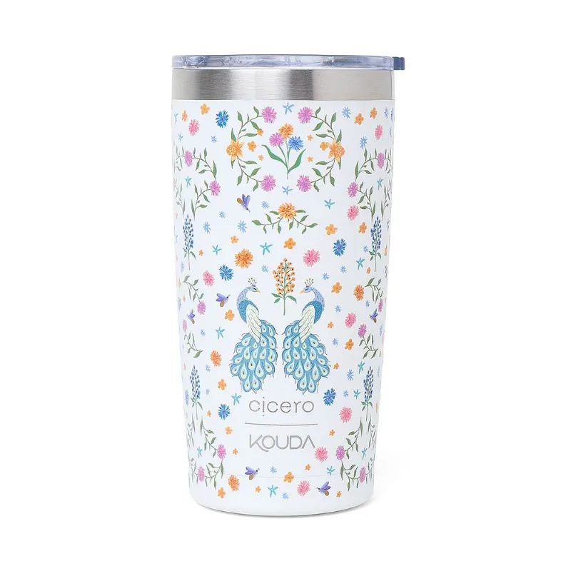 Copo Cicero + Kouda Don 500ml Relicário Realeza Off White Copo Cicero + Kouda Don 500ml Branca Relicário Off White