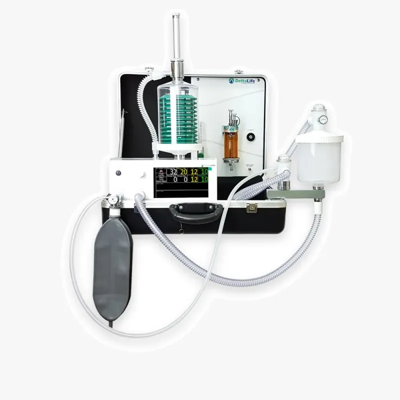 DL740 ANESTESIA INALATORIA C/ VENT - MALETA - VETERINARIO | Equipamento Veterinário | LHVMED