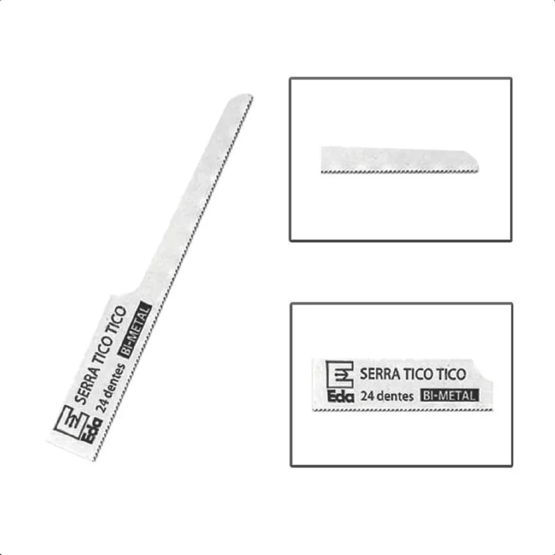 Kit 15 Lâminas Serra Tico-Tico Pneumática 24 Dentes