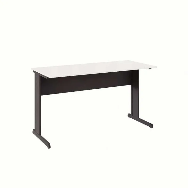 Escrivaninha New City Cinza e Preta 135 cm