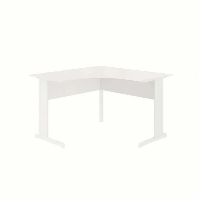 Mesa de Escritório em L New City Cinza 120 cm
