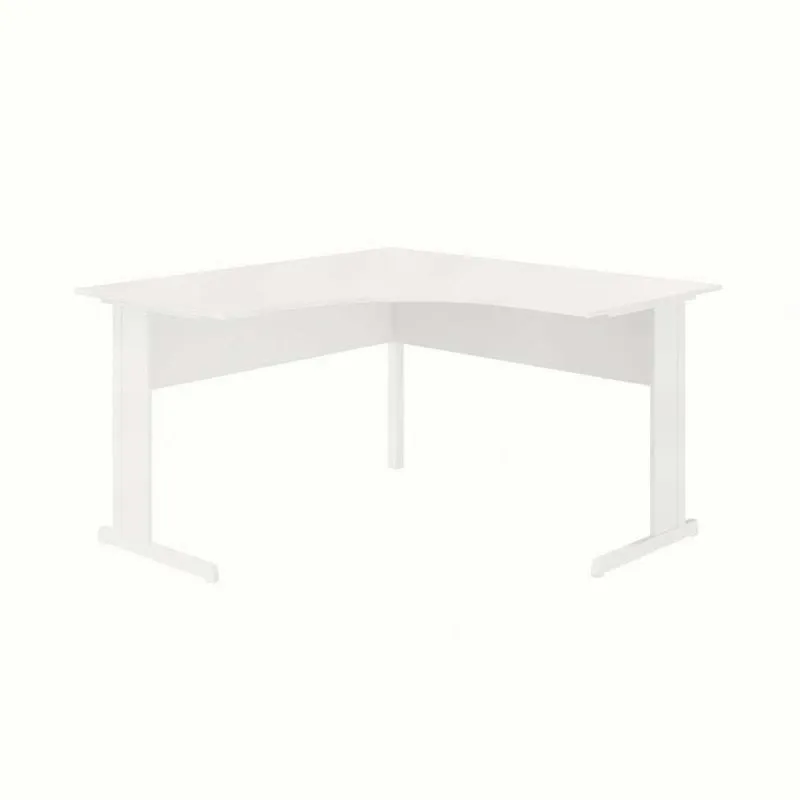 Mesa de Escritório em L New City Cinza 135 cm