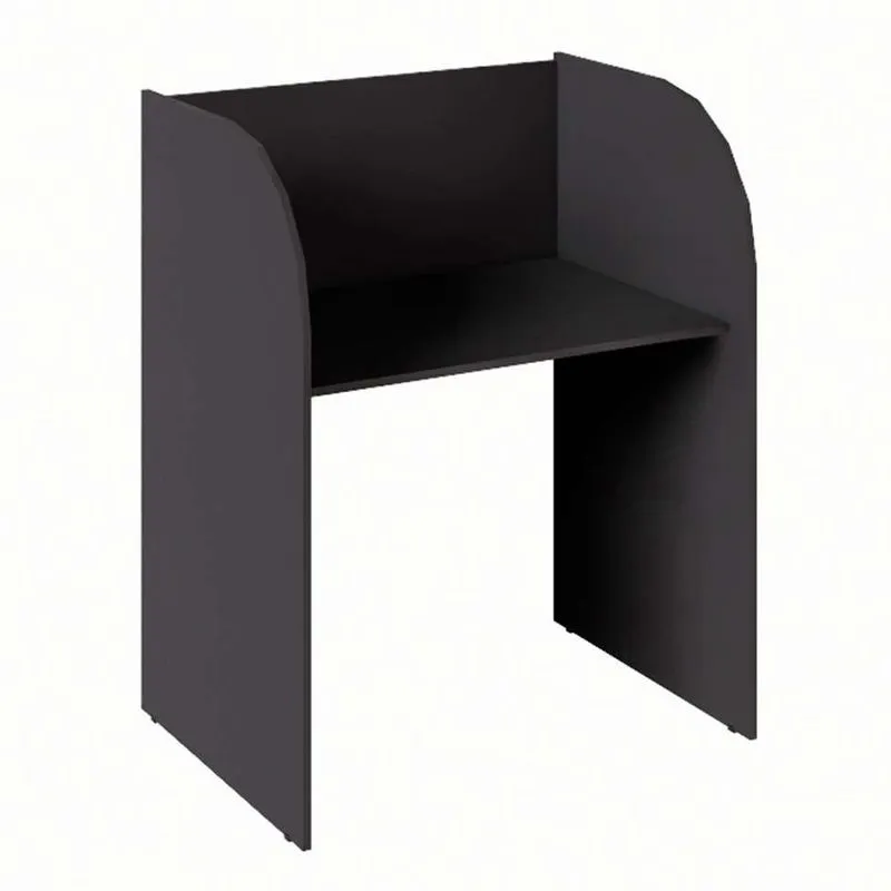 Mesa de Escritório Call Center Modular MDP Preta Fosca