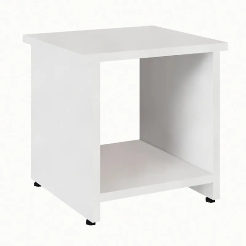 Mesa Lateral Modern Design Module Fosca Branca