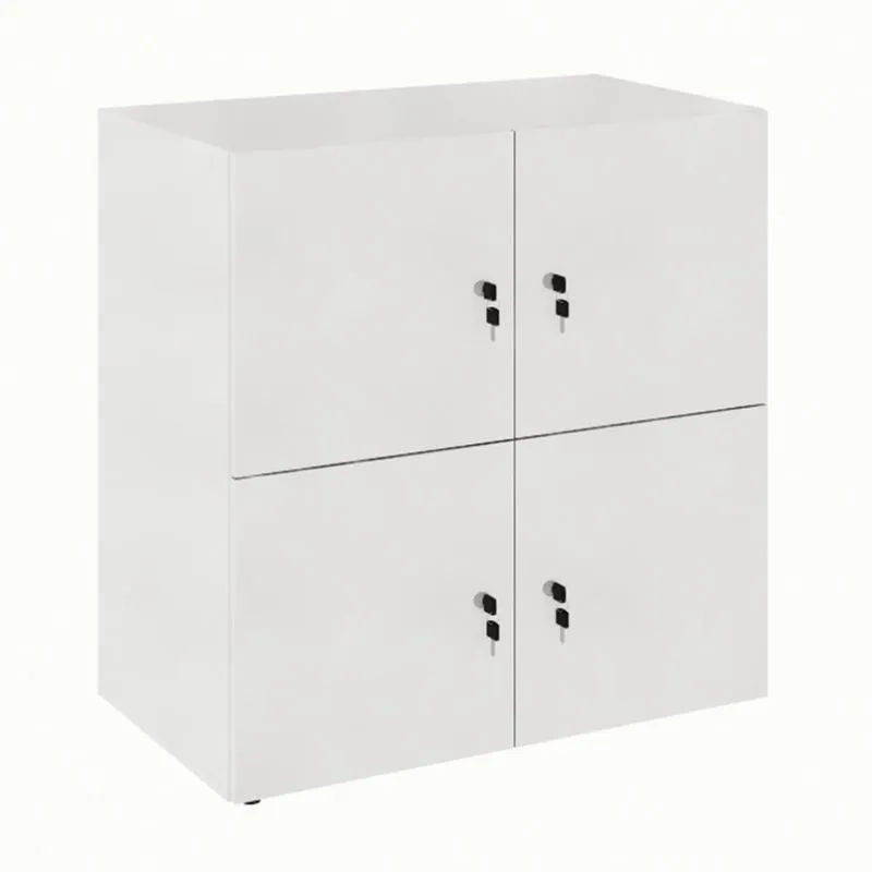 Armário Locker Modern Design Module MDP 4 Portas com Fechadura Cinza Fosco